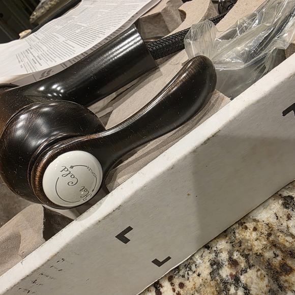 Kohler Oil-Rubbed Bronze Kitchen Faucet with Pull-Out Sprayer - Picture 7 of 9